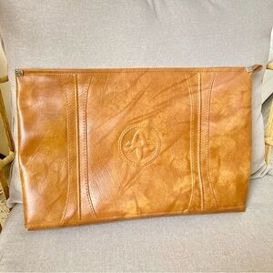 Vintage American Tourister Leather Portfolio | 1970s Work Bag
